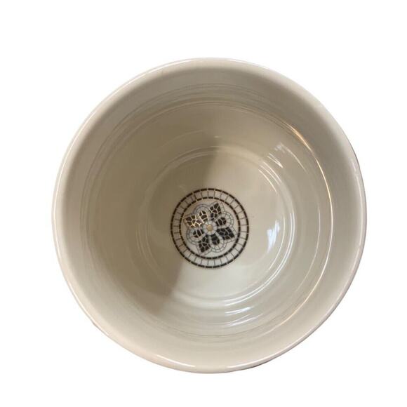 Anthropologie initial letter T Mug Black Gold Honeycomb Mosaic Tile Mug - Picture 5 of 6